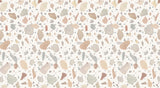 Papier peint contemporain Terrazzo grands motifs aquarelle