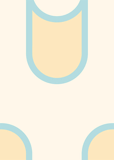 Echantillon papier peint panoramique motif art déco Petra