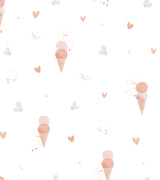 PAPIER PEINT ENFANT - ICE CREAM DREAM / BLUE