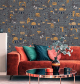 Papier peint panoramique Santorini