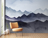 Papier peint panoramique montagnes Hauteurs