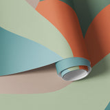 Papier peint paysage abstrait Hills Vert