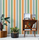 Papier peint panoramique Rayures Charlotte