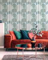 Papier peint panoramique Marqueterie de Rayures