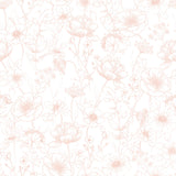 Papier Peint Fille Fleurs
