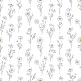 Papier Peint Fleurs de Camomille