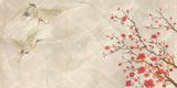 Papier peint arbre Japanese Cranes