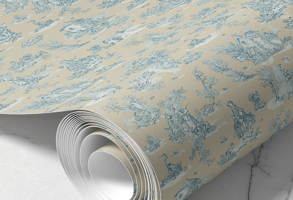 Papier peint Toile de Jouy Moderne - E-Papier-Peint – e-papier-peint.com