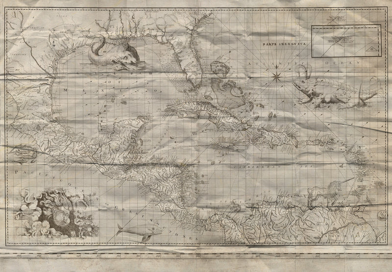 Papier peint carte ancienne