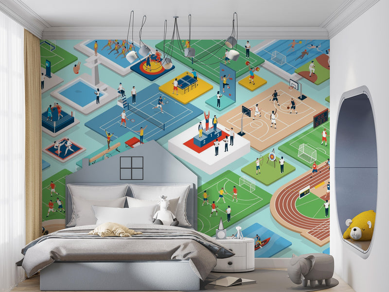 Papier peint panoramique Vive le Sport