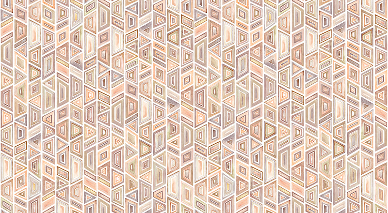 Papier peint géométrique – Kente Sepia