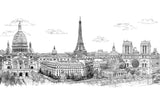 Papier peint panoramique Monuments de Paris