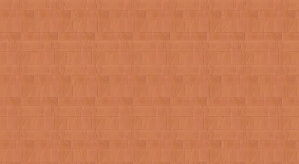 Papier peint panoramique plâtre Plaster Tiles Terracotta