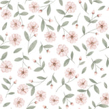 PAPIER PEINT ENFANT - ÉCLAT ET BOUTONS DE FLEURS
