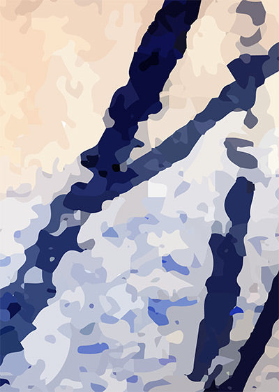 Echantillon papier peint panoramique paysage Les sous-bois