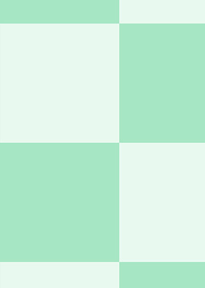 Echantillon papier peint panoramique Damier Classique Menthe