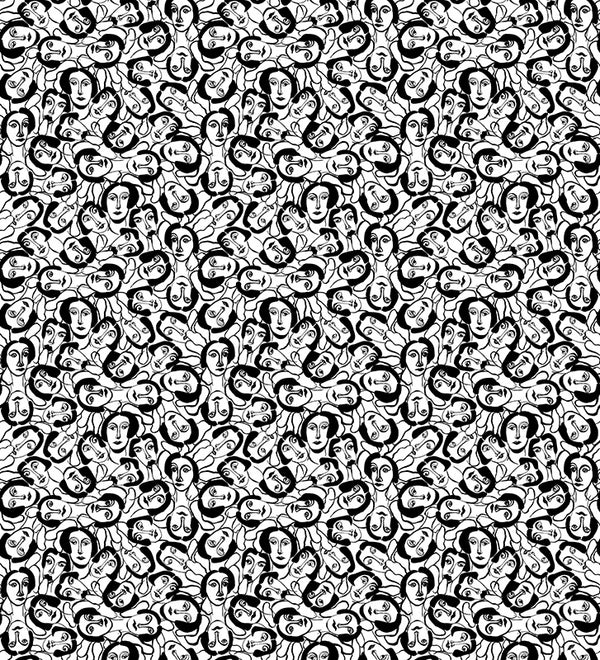 Papier peint Visage