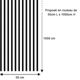 Papier peint rayures contemporaines noir