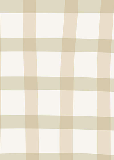 Echantillon papier peint panoramique Vichy Souple Beige