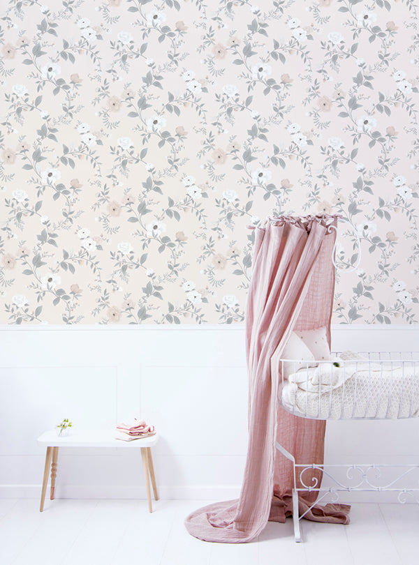 Papier peint fleuri – Symphonie Des Roses