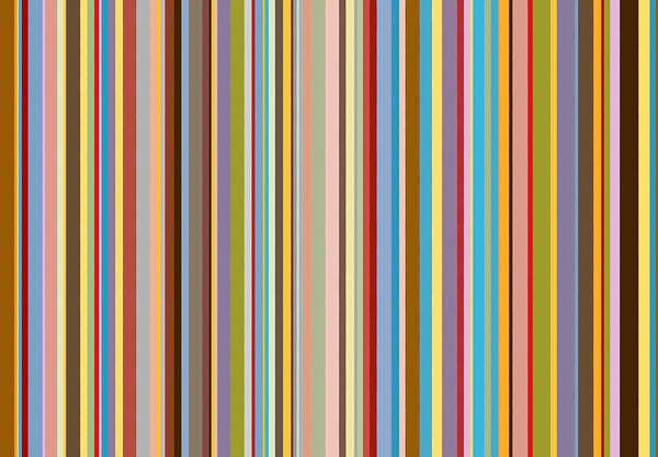 Papier peint rayures contemporaines multicolore