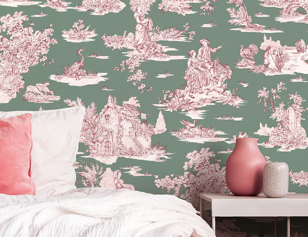 Papier peint Toile de Jouy Moderne - E-Papier-Peint – e-papier-peint.com