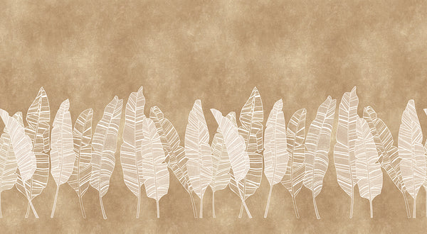 Papier peint feuille de bananier – Feuillage Moderne Monochrome