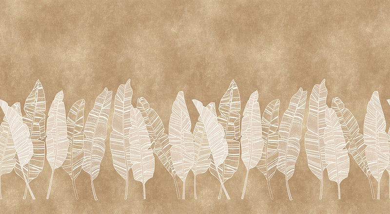 Papier peint feuille de bananier – Feuillage Moderne Monochrome