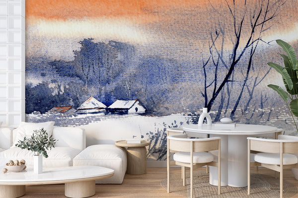 Papier peint panoramique paysage Les sous-bois