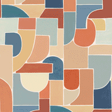 Papier peint géométrique - Géo Puzzle