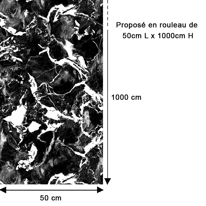 Papier peint Marbre noir