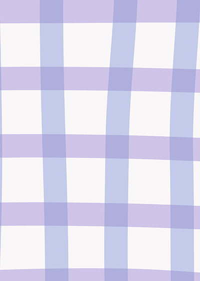 Echantillon papier peint panoramique Vichy Souple Violet