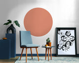 Papier Peint Adhésif Cercle - Corail