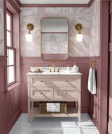 Papier peint végétal Monstera Deliciosa Rose