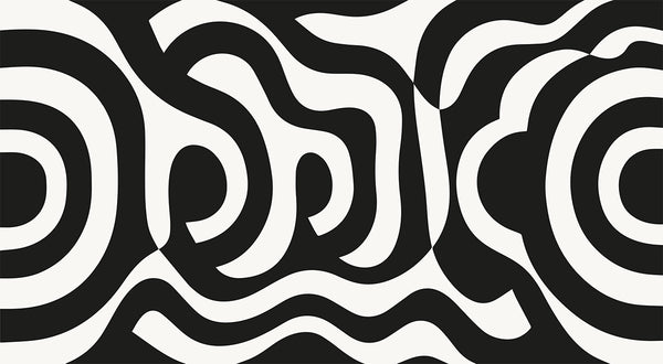 Papier peint panoramique géométrique abstrait Zebra
