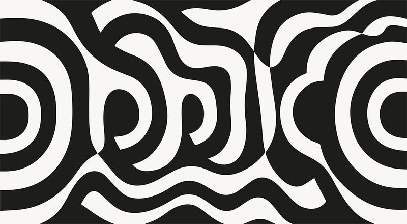 Papier peint panoramique géométrique abstrait Zebra