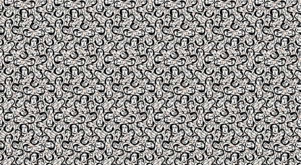 Papier peint Visage Abstrait Poudré