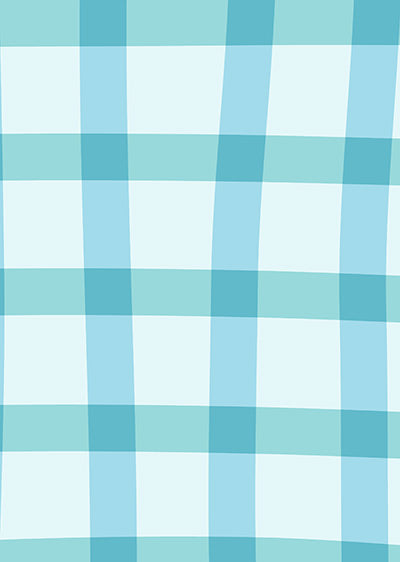 Echantillon papier peint panoramique Vichy Souple Bleu