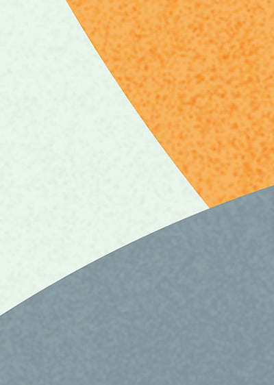 Echantillon papier peint géométrique abstrait Liquid Forms Cola