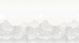 Papier peint panoramique Paper Mountains Gris Perle