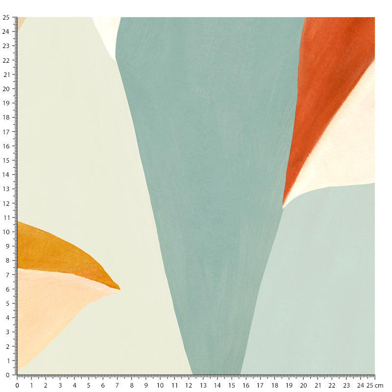 Papier peint feuillage – Feuilles graphiques abstraites