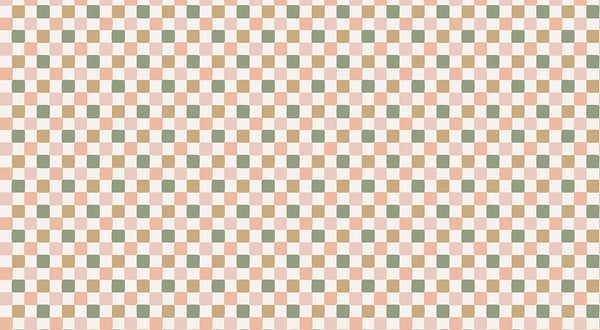 Papier peint panoramique Carreaux Dessinés Rose