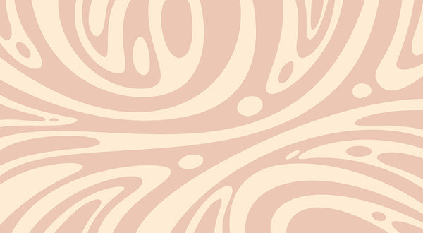 Papier peint rétro abstrait Lavalamp Pastel