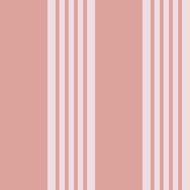 Papier peint Rayures Caroline Rose