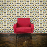 Papier peint année 70 Flowers