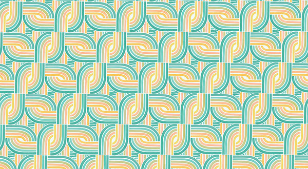 Papier peint graphique Arches Aquarelles Menthe