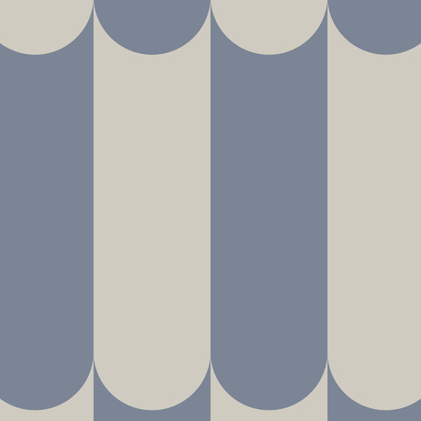 Papier peint Arches Minimalistes Bleu Gris