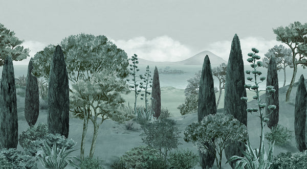 Papier peint paysage méditerranéen et sa Pinède