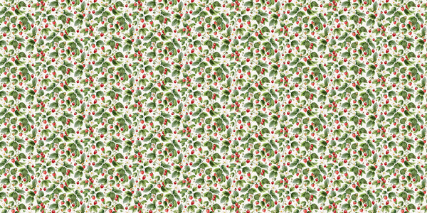 Papier peint panoramique motif fraises Fragola