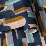 Papier peint géométrique Arches Peintes